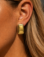 AUREA Rechteckohrringe Gold