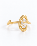 CELESTE Ring Gold auf weissem Hintergrund
