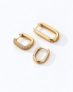 LIVIA HOOPS SET GOLD