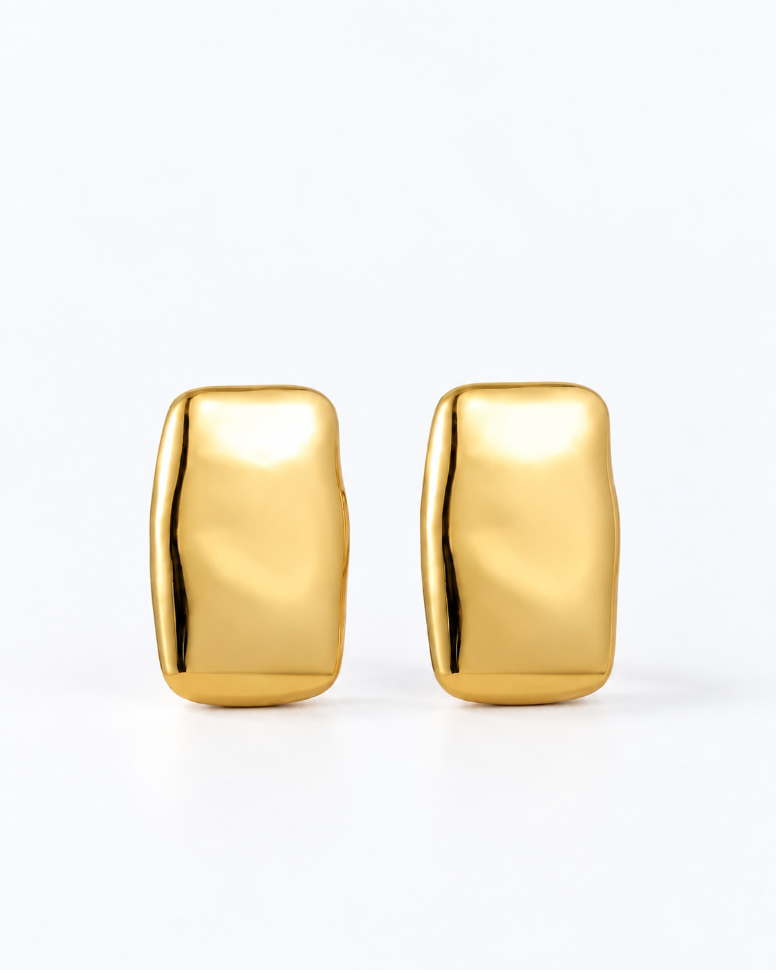 AUREA Rechteckohrringe Gold