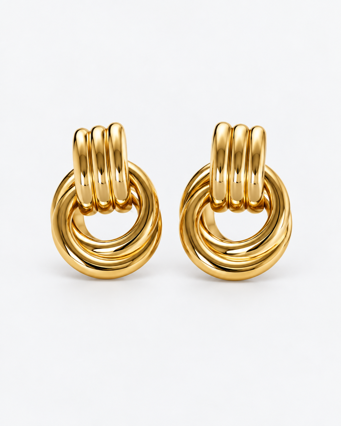 TRIO Ohrringe Gold